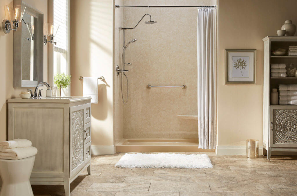 Bathroom with walk-in shower