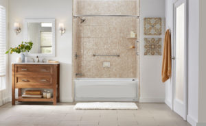 A new tub and shower surround
